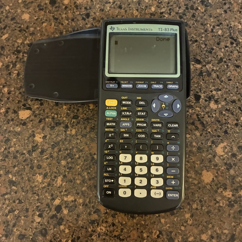 Texas Instruments TI-83 Plus Graphing Calculator w/ Cover Tested Working - Picture 3 of 9